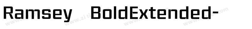 Ramsey BoldExtended字体转换